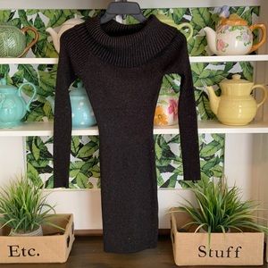 Bebe Black sweater dress. Size small. New without tags